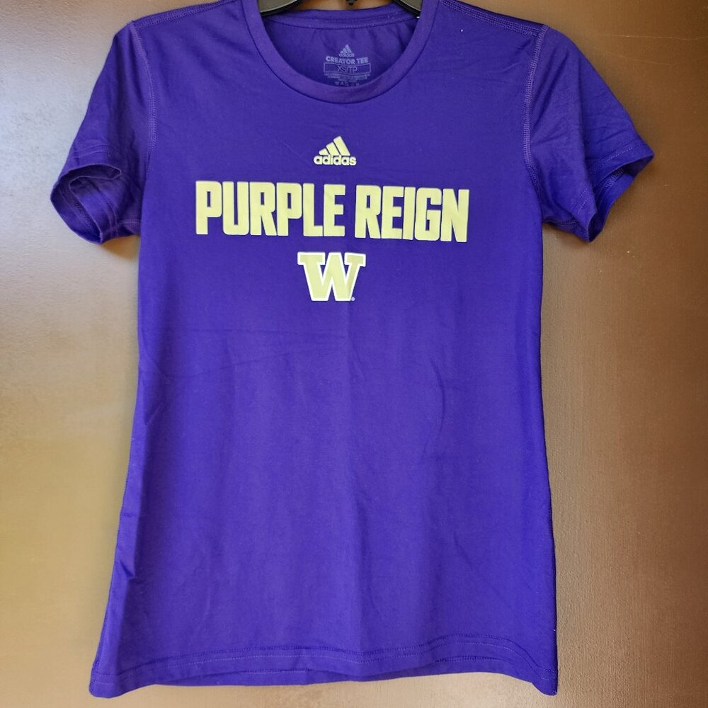 adidas Washington Huskies Shirt XS Purple Knit Adidas NCAA